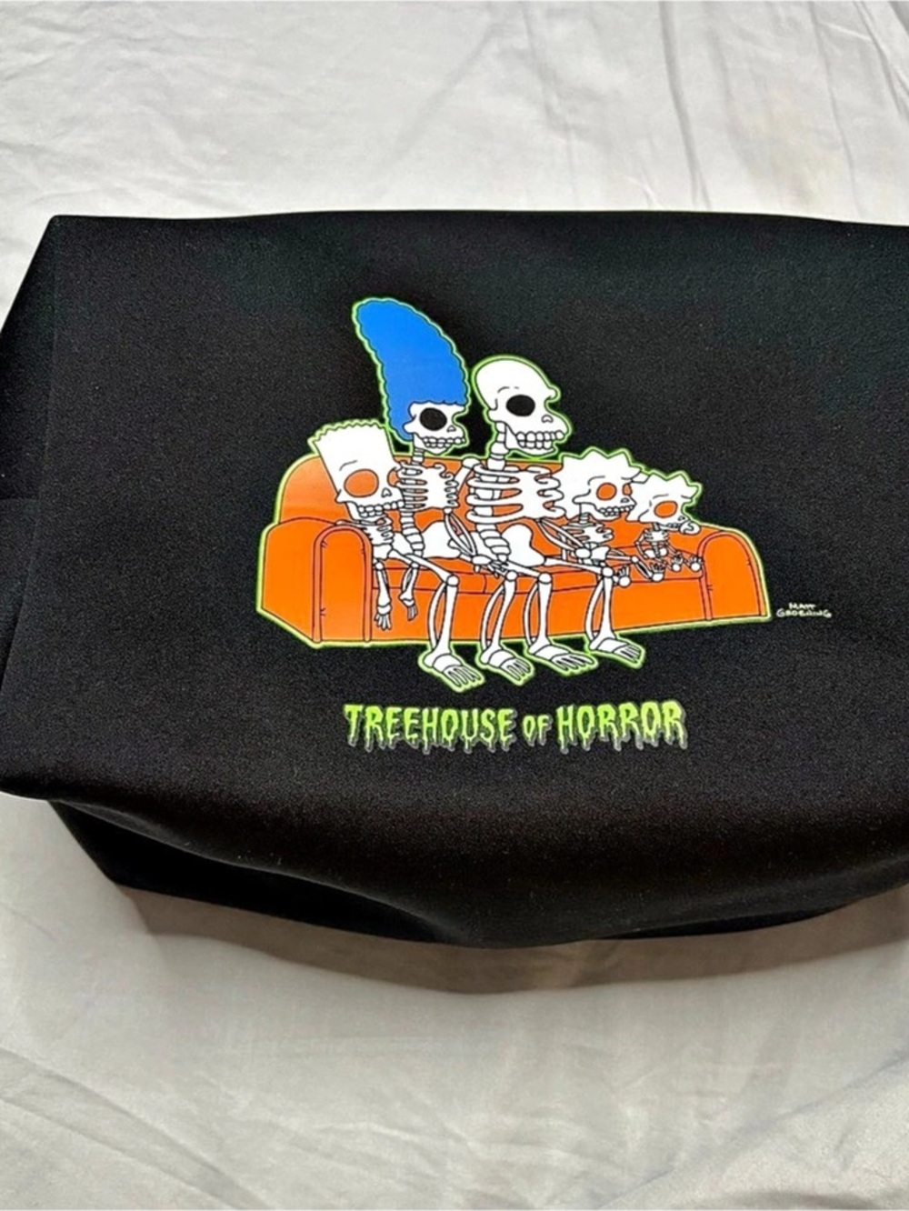 Makeup Revolution The Simpsons Treehouse of Horror Cosmetics Bag Black & Green